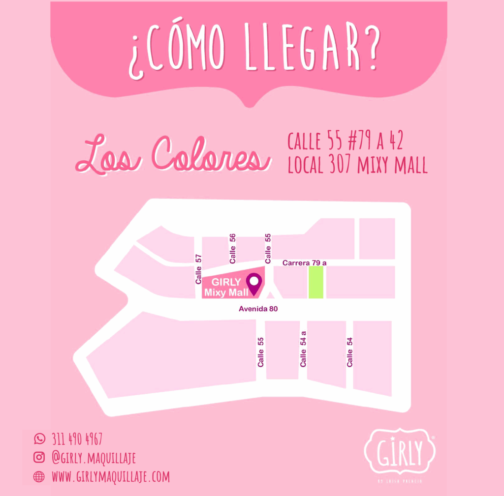 sede girly maquillaje los colores